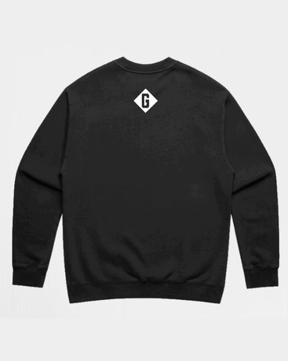 GRAPE 25 CREWNECK, Faded Black