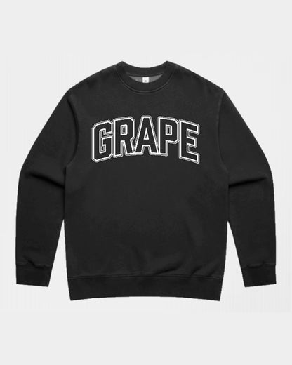 GRAPE 25 CREWNECK, Faded Black