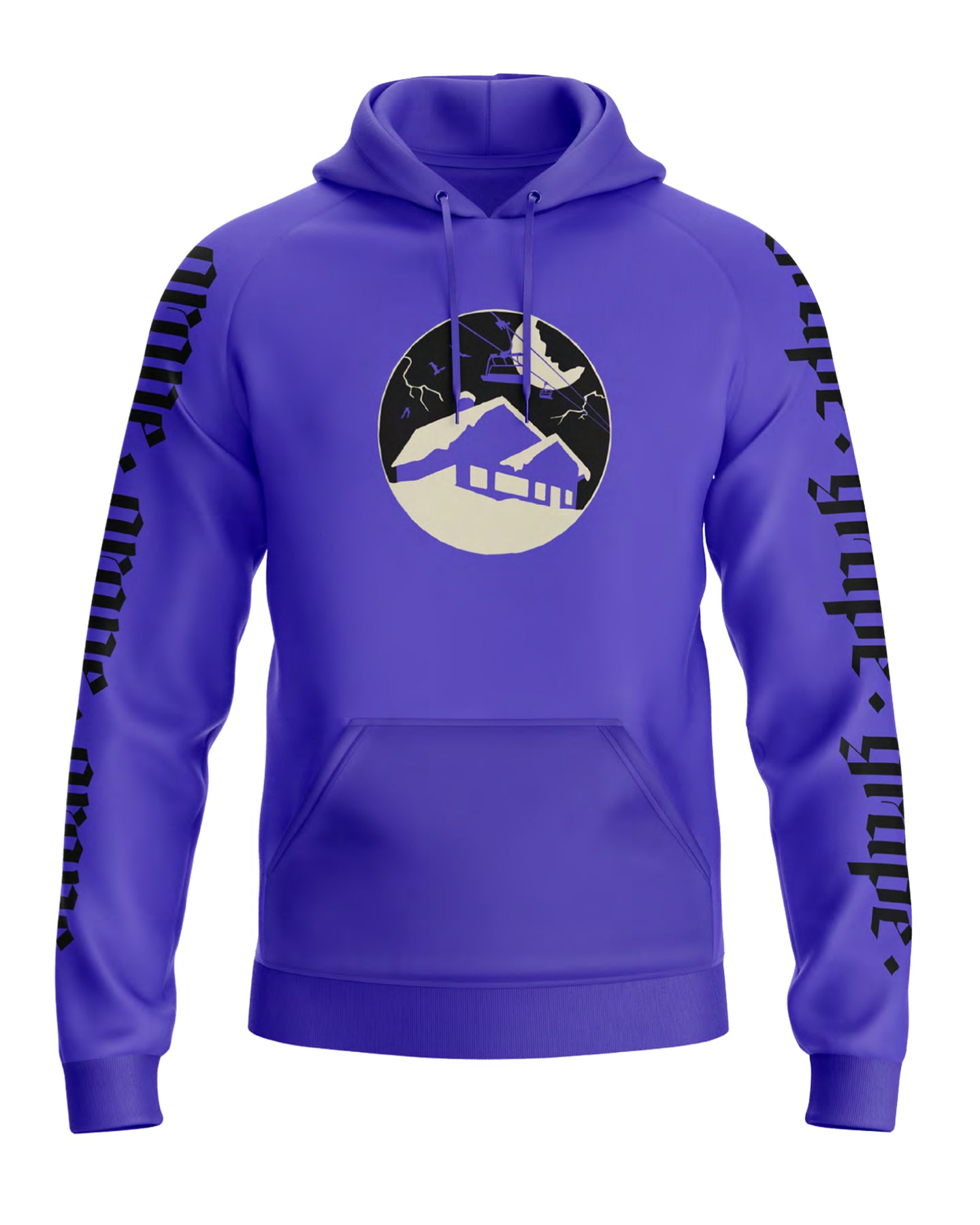 GRAPE 25 WINTER - hoodie purple