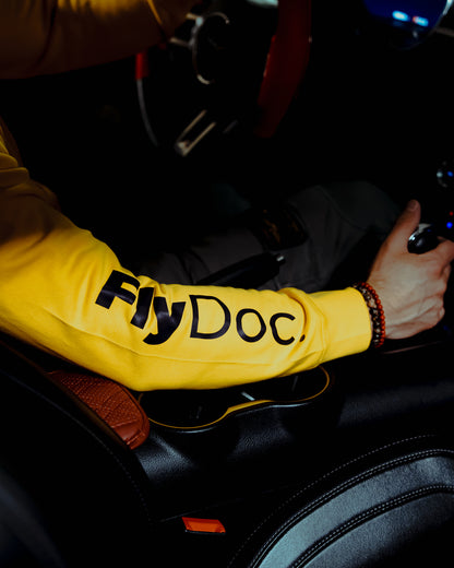 FlyDoc mikina žltá