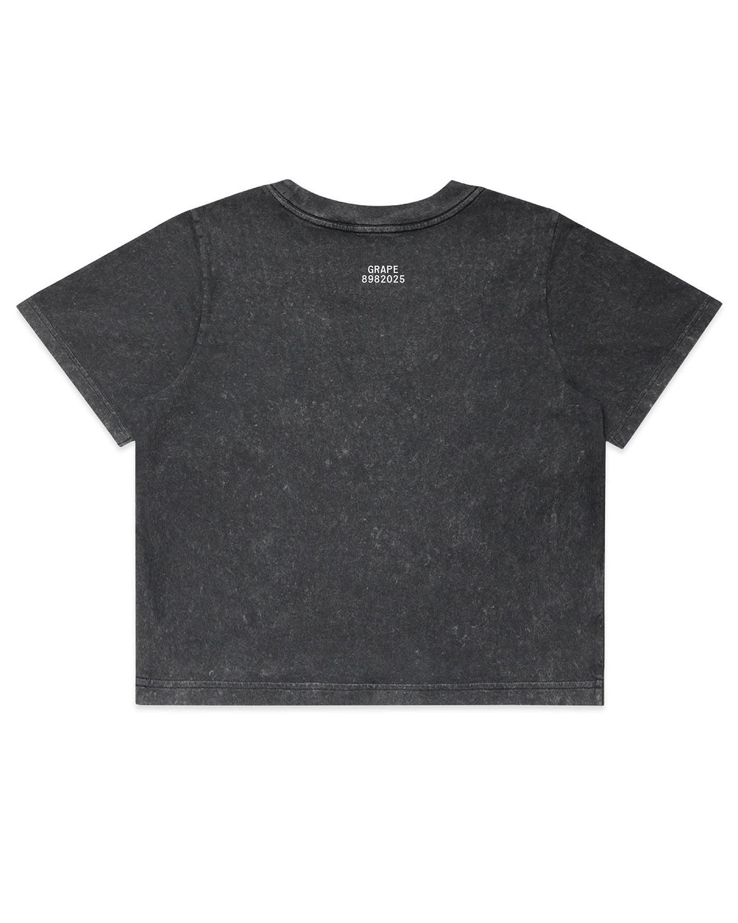 GRAPE 25 CROP TOP 2 Faded Black