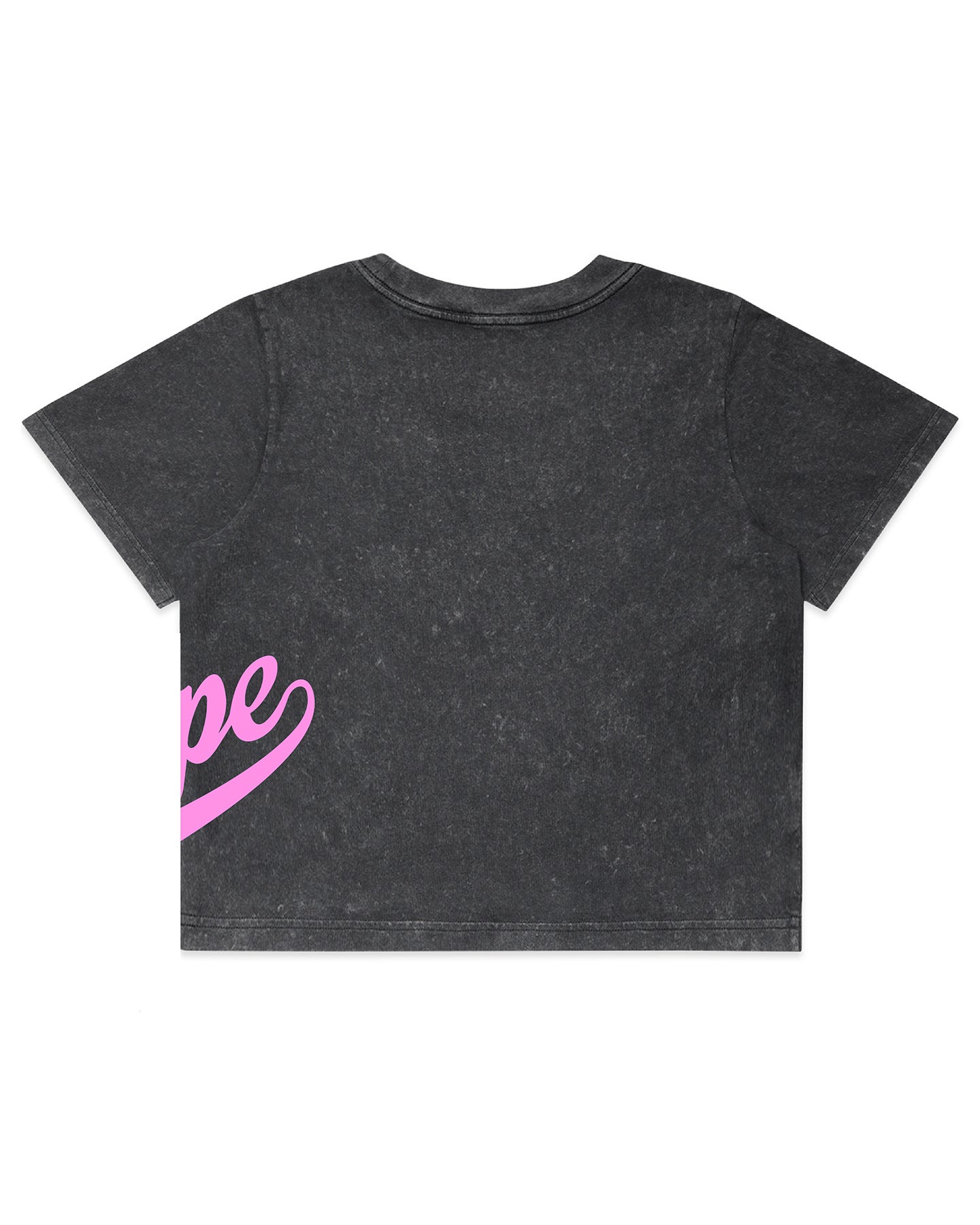 GRAPE 25 CROP TOP 1 Faded Black